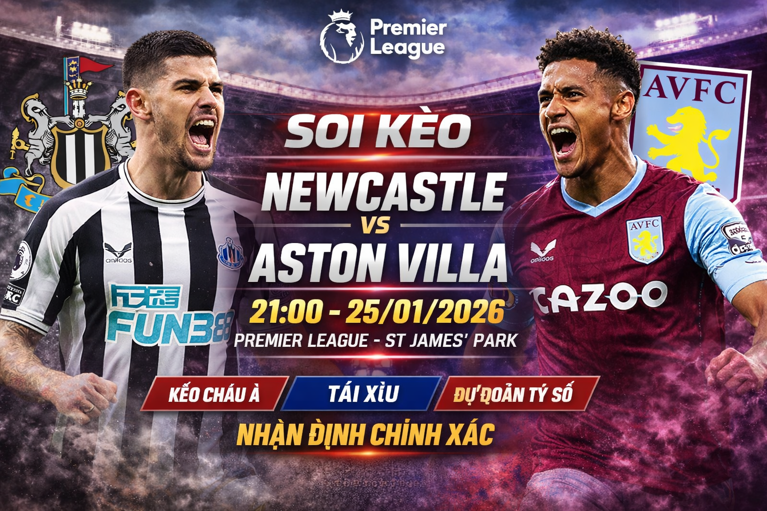 Newcastle vs Aston Villa