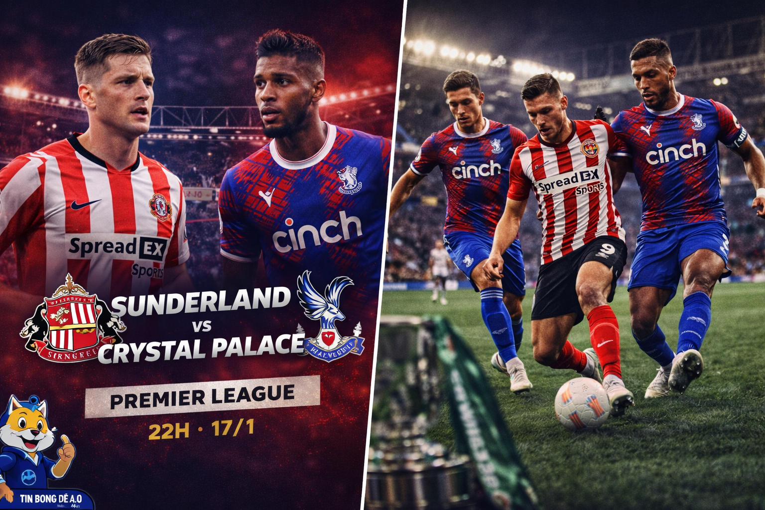 Sunderland vs Crystal Palace