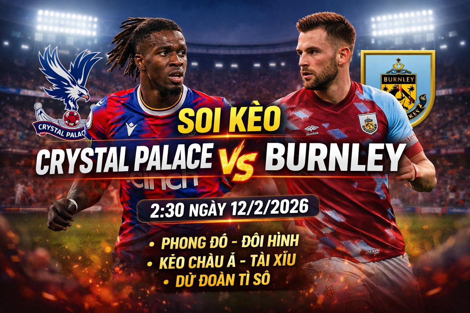 Crystal Palace vs Burnley