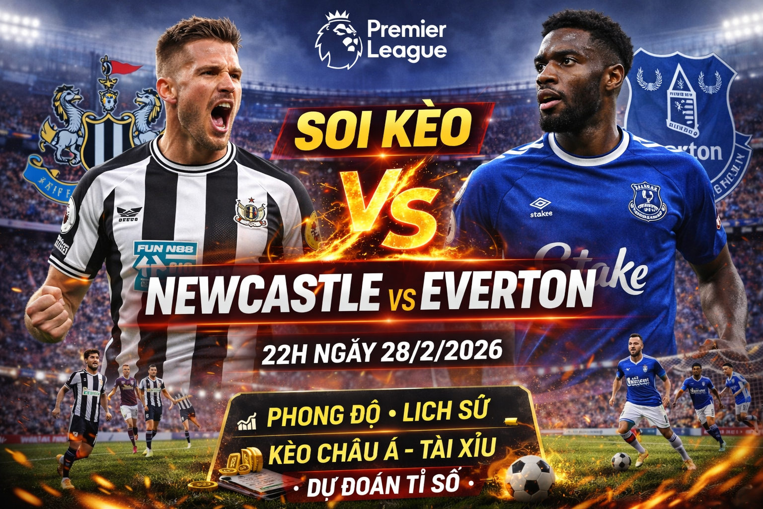Newcastle vs Everton