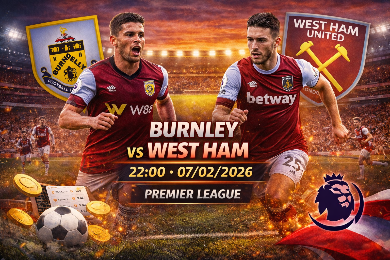 Burnley vs West Ham