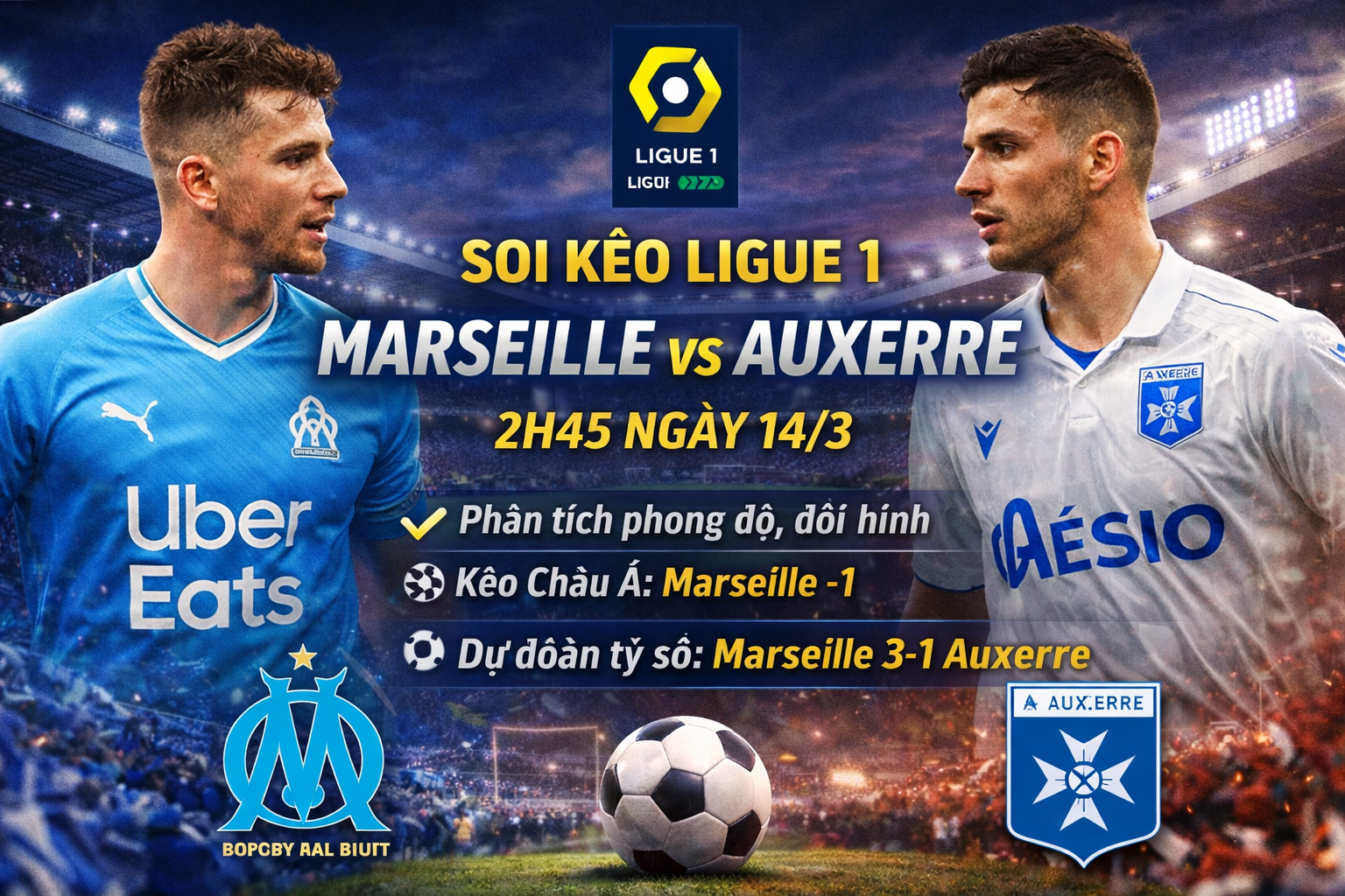 Marseille vs Auxerre