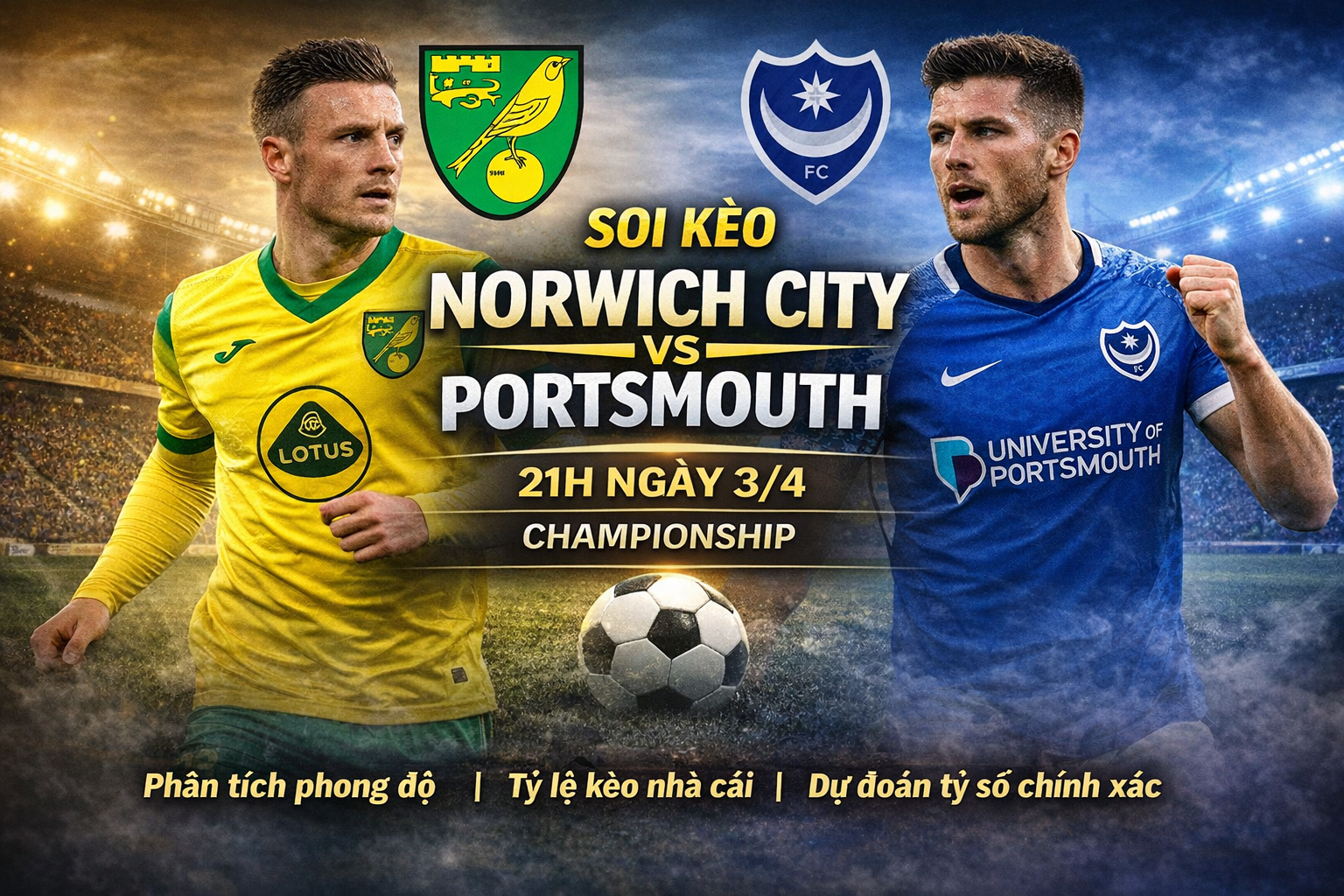 Norwich City vs Portsmouth