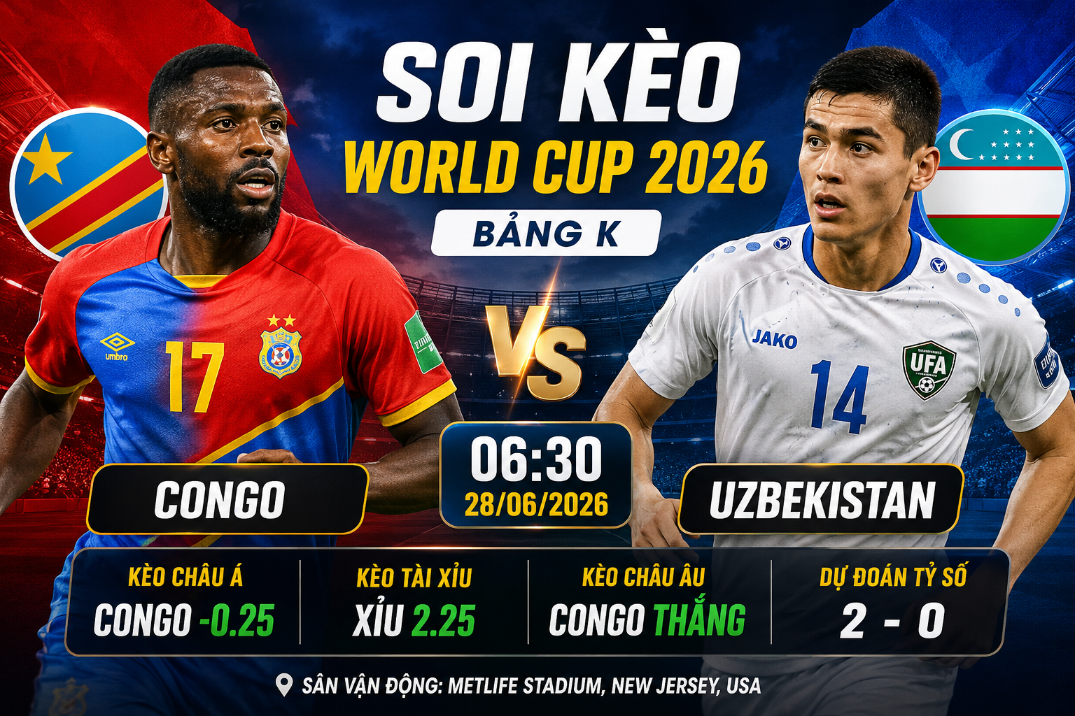 Congo và Uzbekistan