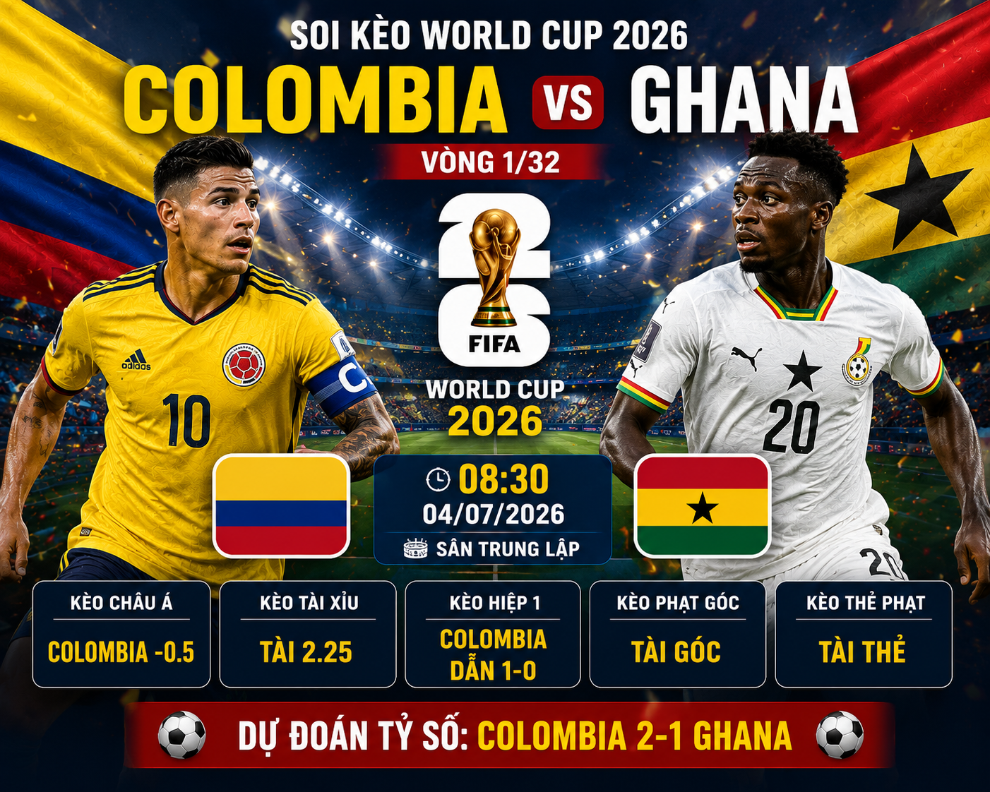 Colombia vs Ghana