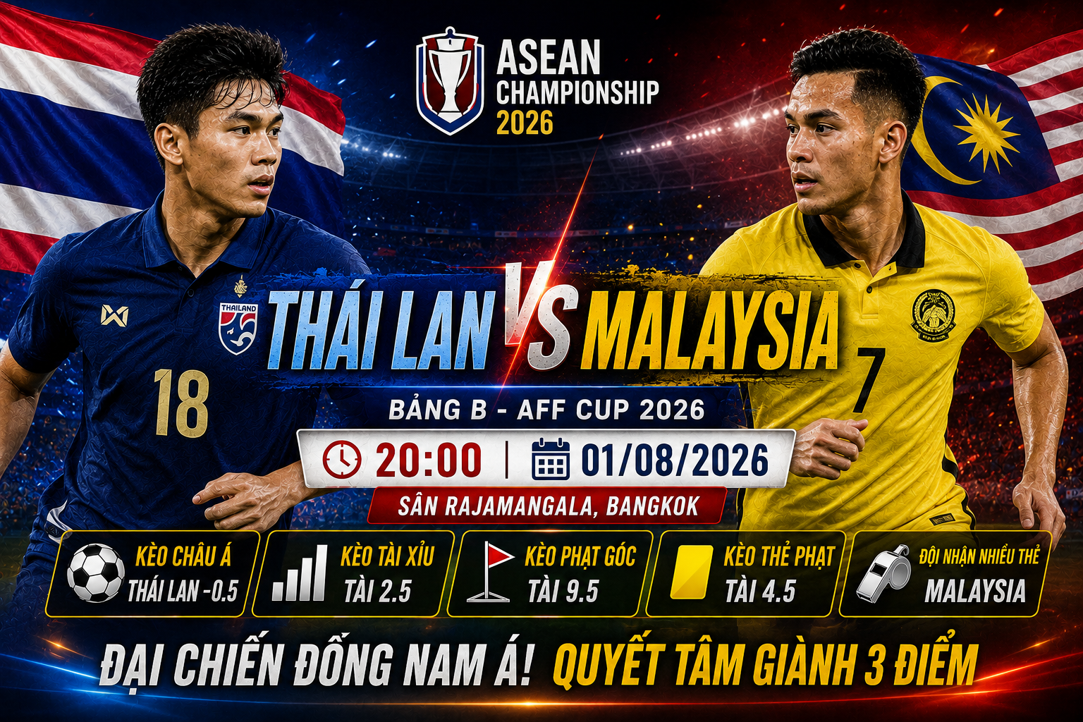 Thái Lan vs Malaysia