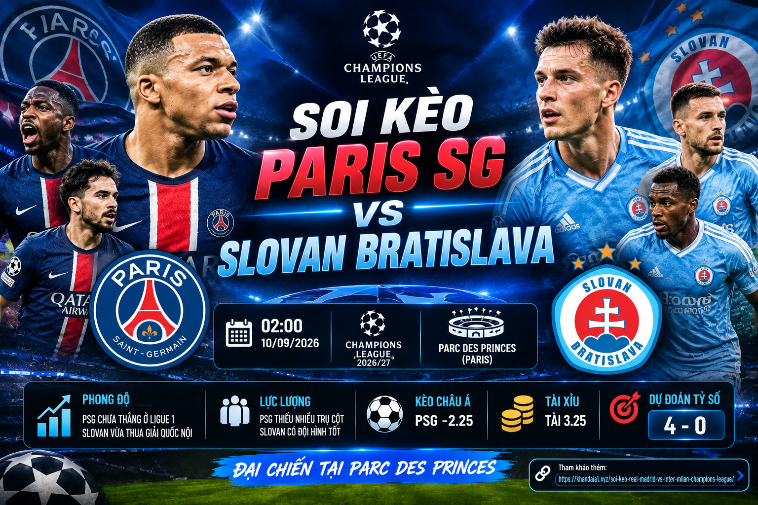Paris SG vs Slovan