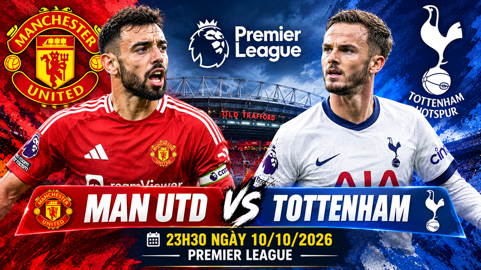 soi kèo Man Utd vs Tottenham